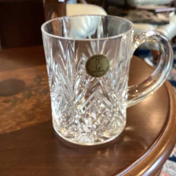 4 Vintage Lead Crystal Mugs (Paul Sebastian)