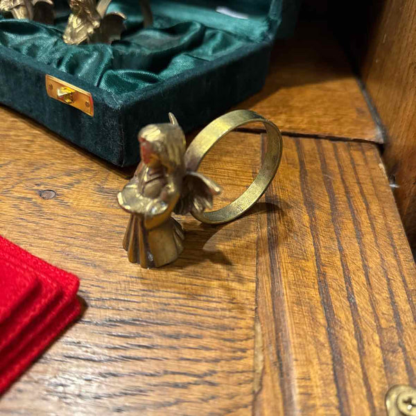 4 Brass Angel Napkin Holders