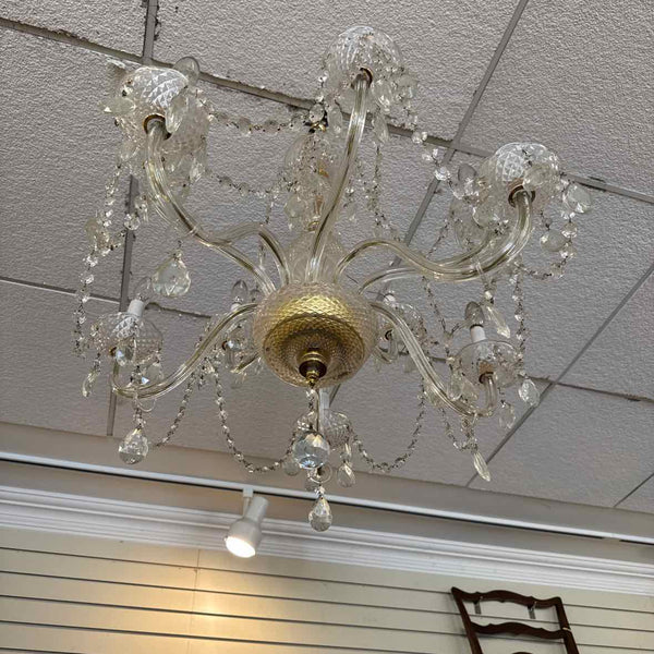 Ten Light Crystal Chandelier