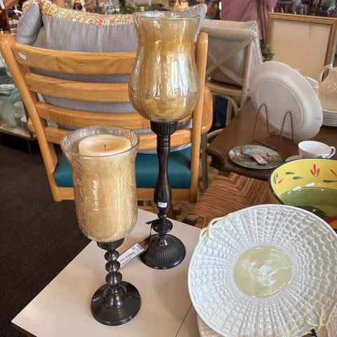 Pair Of Hurricane Candlesticks