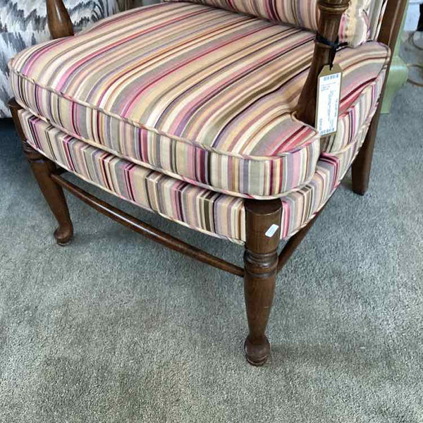 Ethan Allen Striped Chair