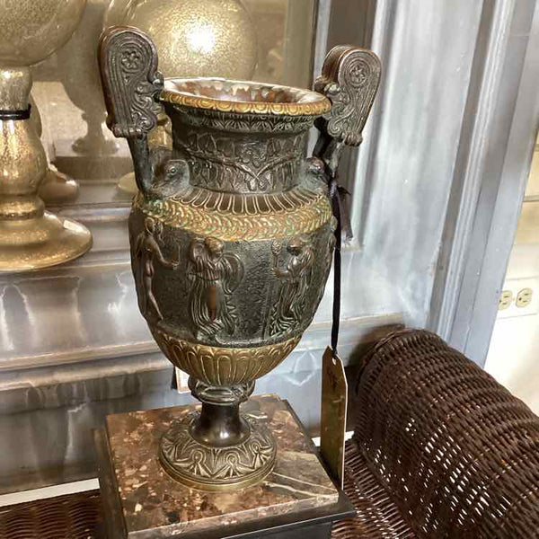 Neoclassical Bronze And Marble Urn