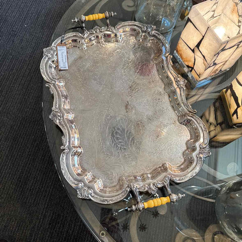SLP Footed Butlers Tray - Am. Sheffield