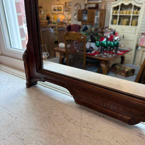 Carved Fruitwood Mirror
