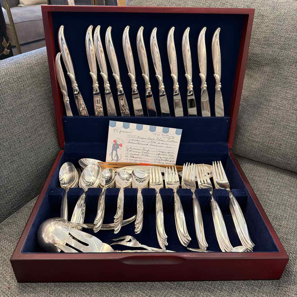 Rogers Bros. "Flair" Flatware -  85 Pieces