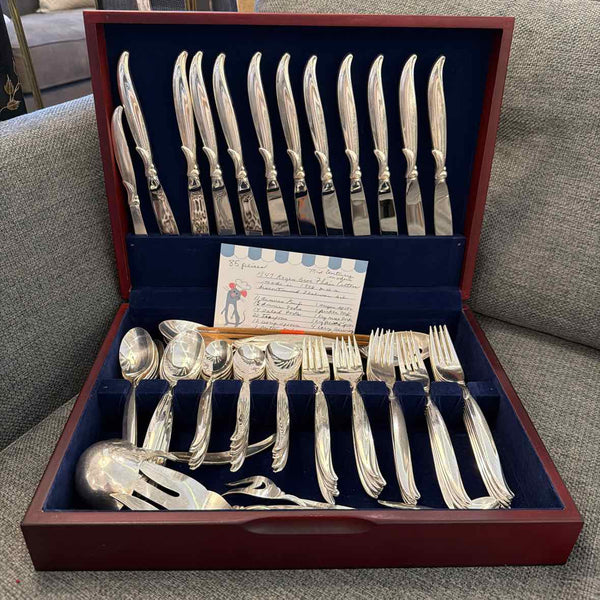 Rogers Bros. "Flair" Flatware -  85 Pieces