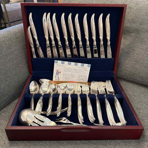 Rogers Bros. "Flair" Flatware -  85 Pieces