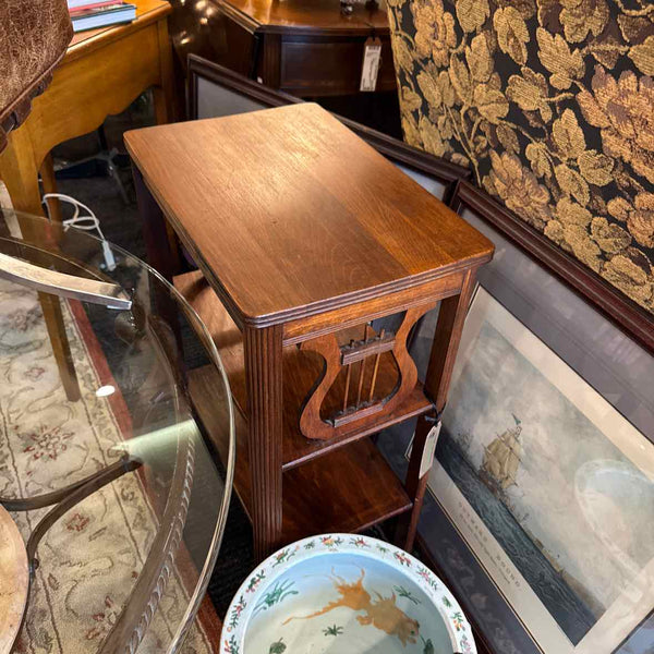 "As Is" Wood Side Table