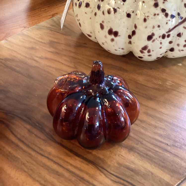 Amber Glass Pumpkin