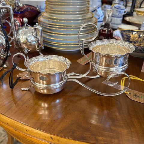 Silverplate Cream and Sugar