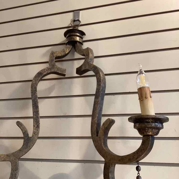 Pair of Ornate Resin Wall Sconces