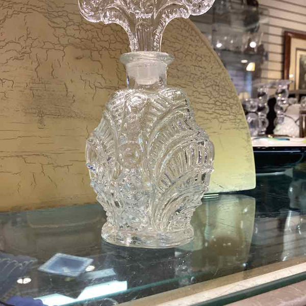 Pressed Glass Perfume Bottle