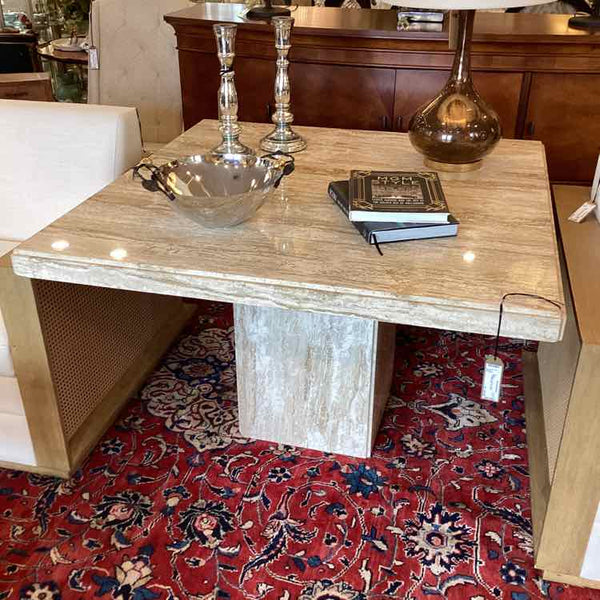 Square Travertine Table