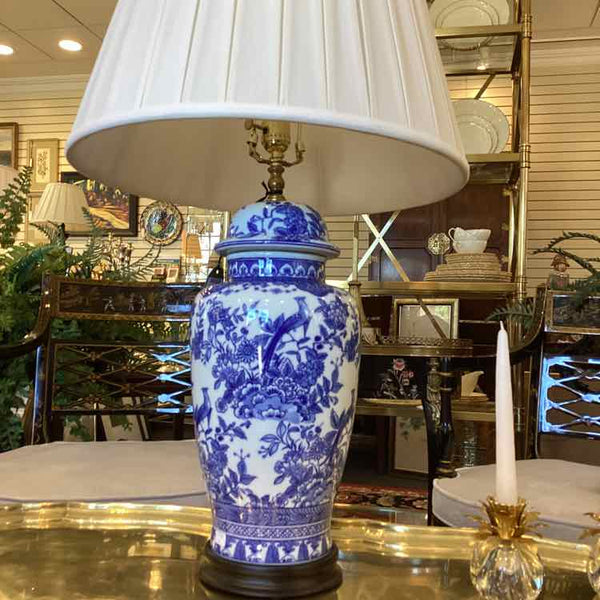 Scully & Scully Blue And White Lamp