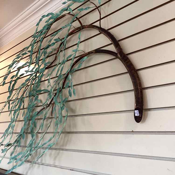 Copper Patina Weeping Willow Wall Sculpture