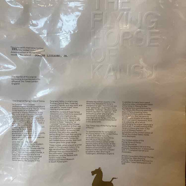 Replica of the Flying Horse of Kansu - Limited Edition