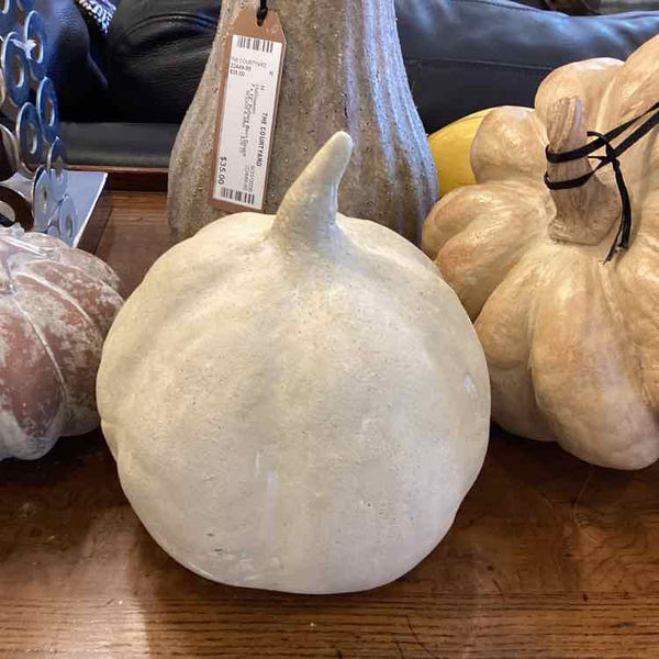 Pottery Barn Cement Pumpkin
