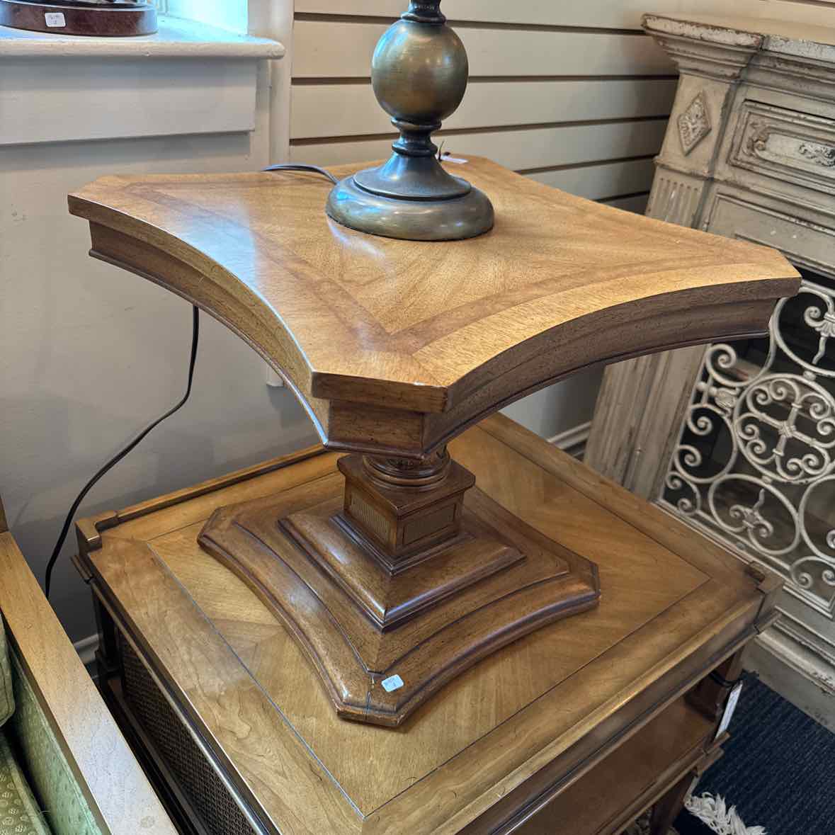 Pedestal End Table