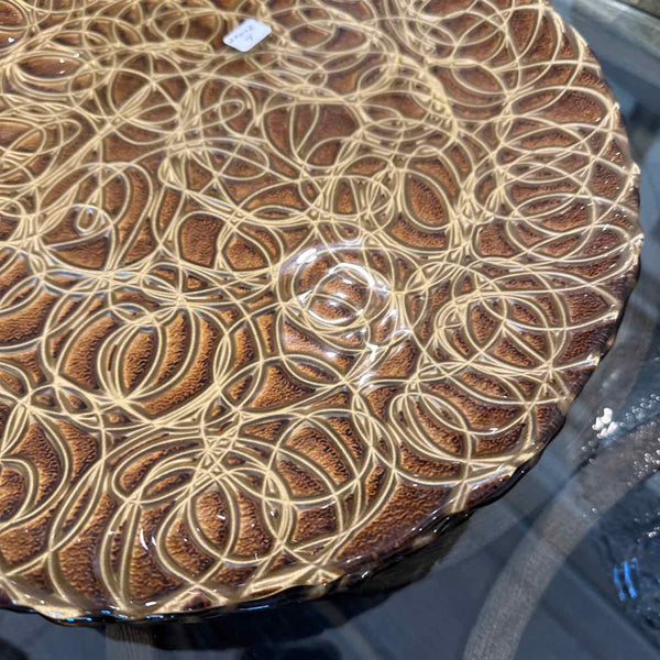 8 Brown Gold Chargers