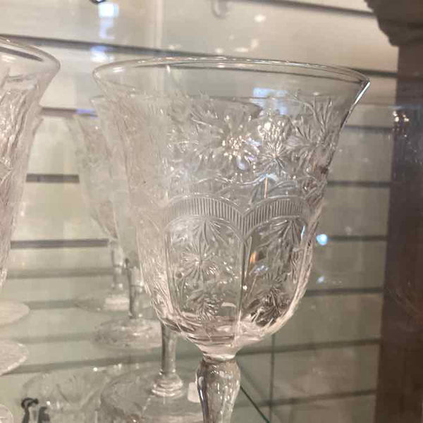 Webb Corbett Crystal Goblets Set of 8