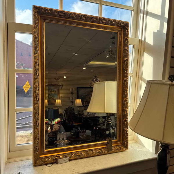 Gold Beveled Mirror