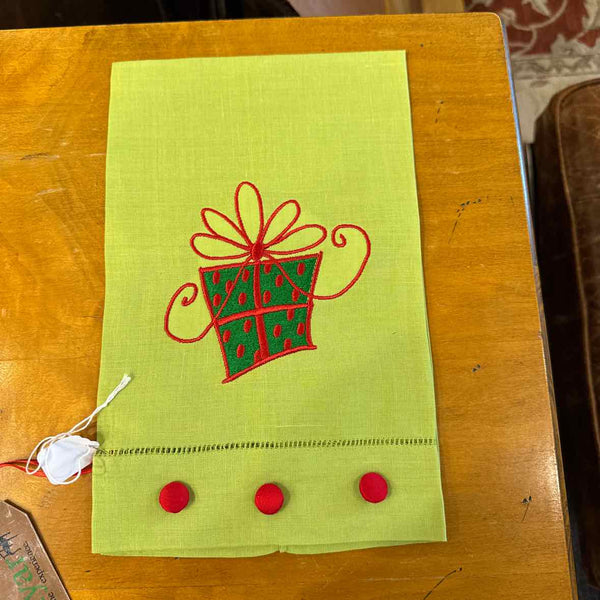 Bright Green Guest Towel