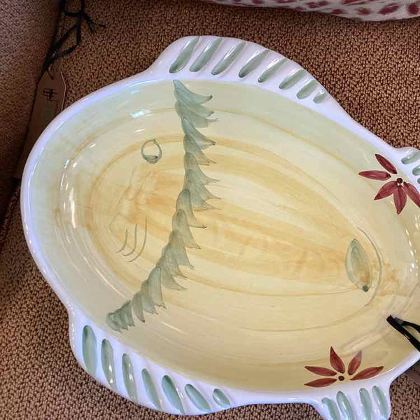 Italian Pottery Fish Serving Plate