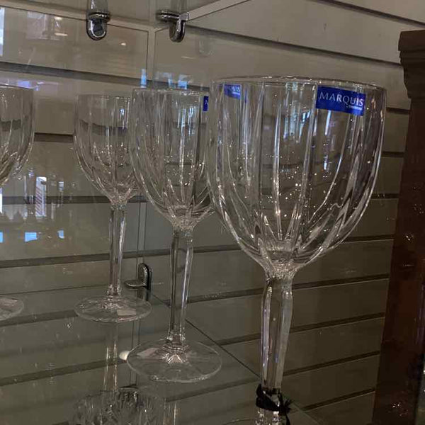 Four Waterford Marquis Omega Wine Glasses