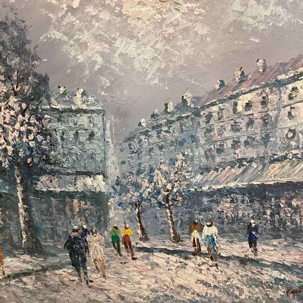 "City Street" Oil Painting