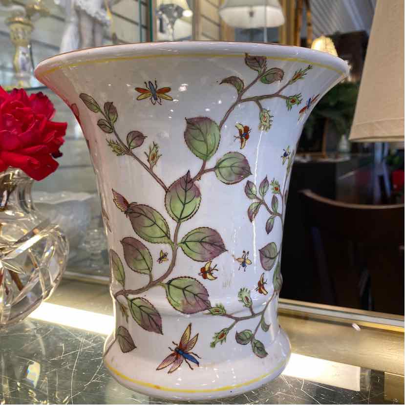 Vase With Leaf Pattern