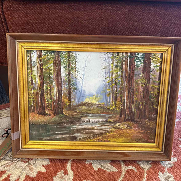 Oil Painting of Forest & Creek