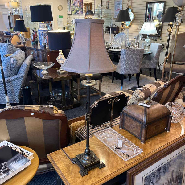 Pair Of Bronze Buffet Lamps