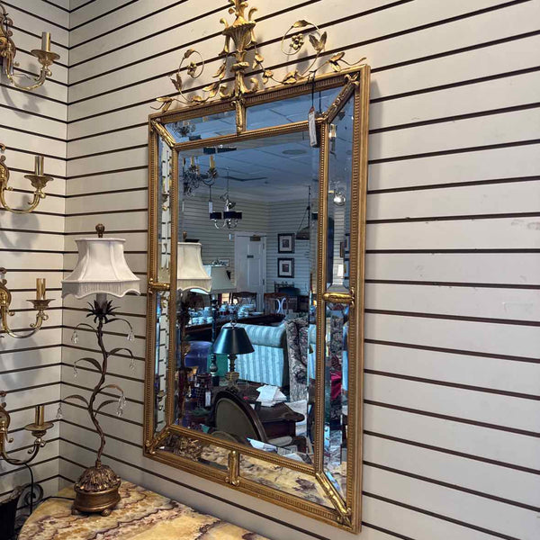 Ornate Gold Beveled Mirror