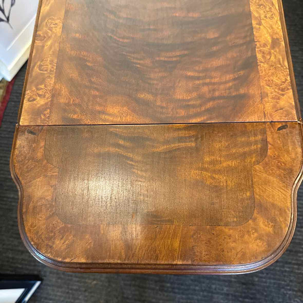 Burled Drop-Leaf Table