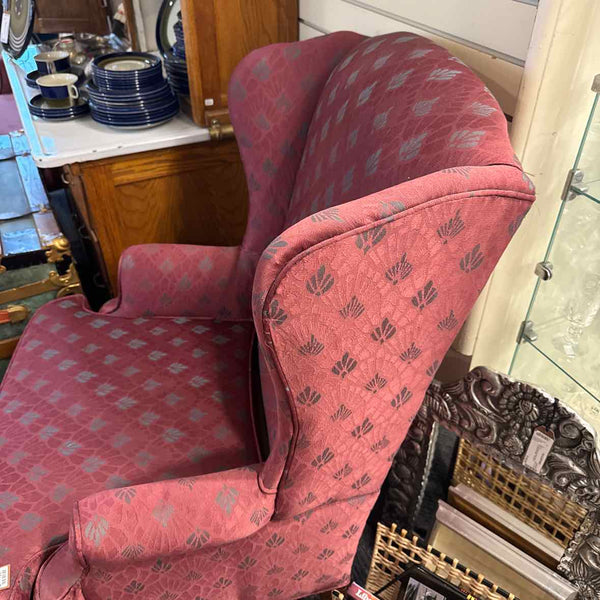 Wingback Queen Anne Arm Chair