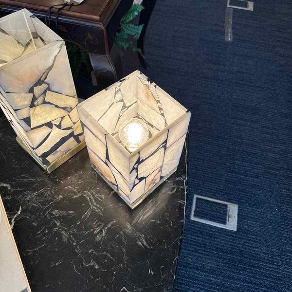Square Alabaster Lamp
