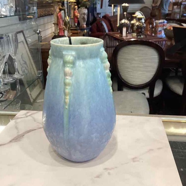 Roseville Blue Art Deco Vase