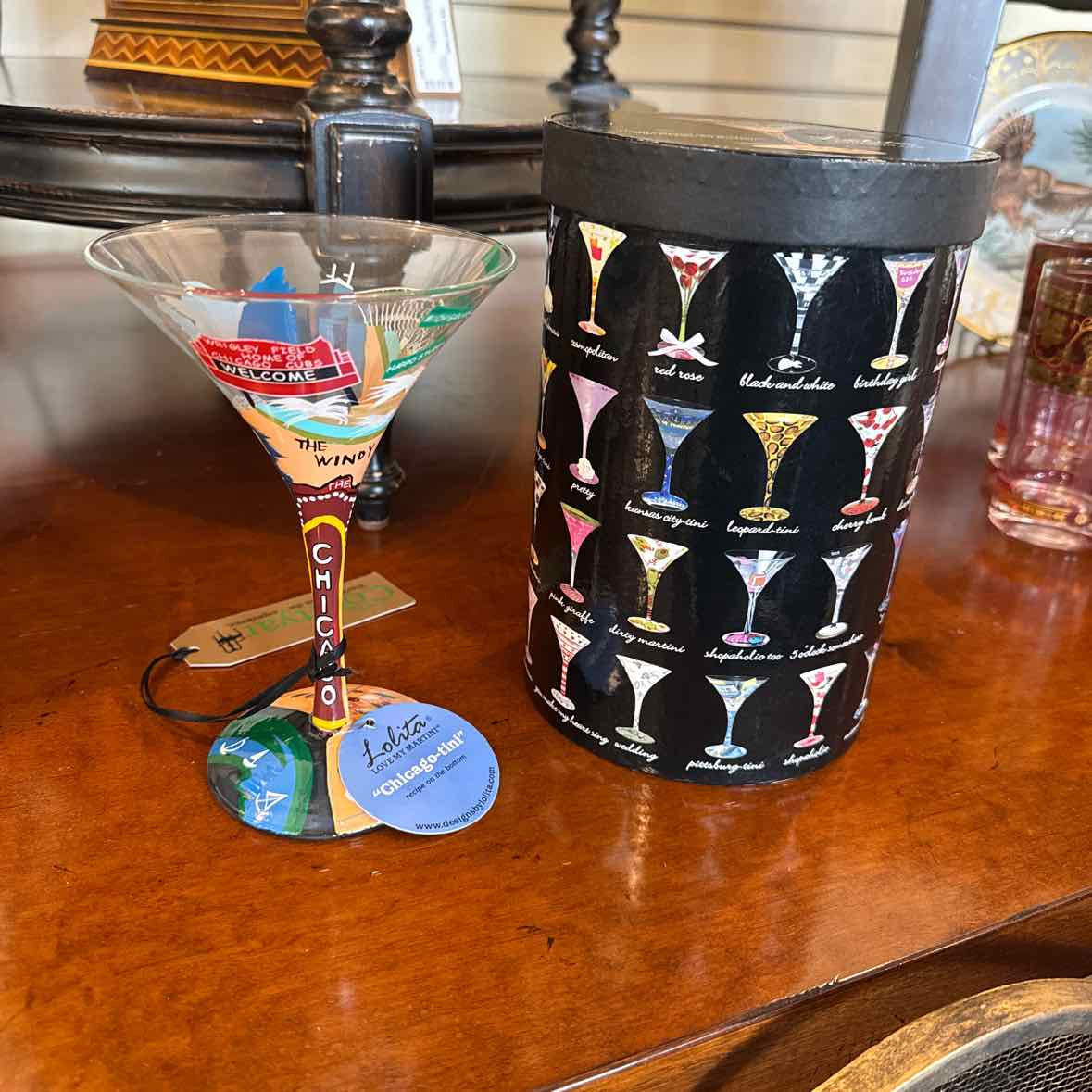 "Chicago - Tini" Martini Glass