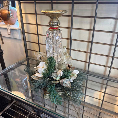 Candleholder With Greens