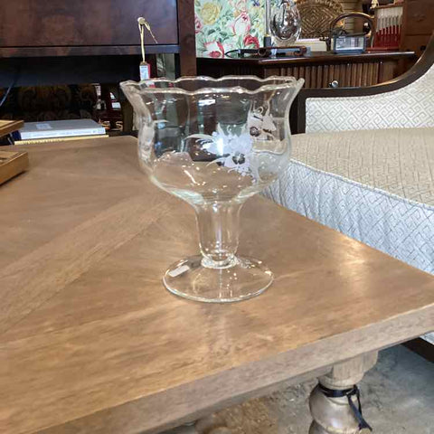 Vintage Glass Compote Dish
