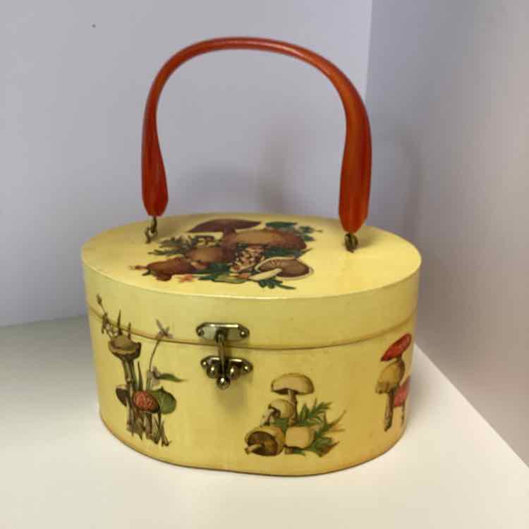 Vintage Purse with Mushrooms