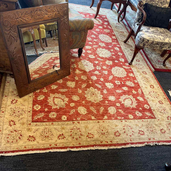 Red and Beige Rug