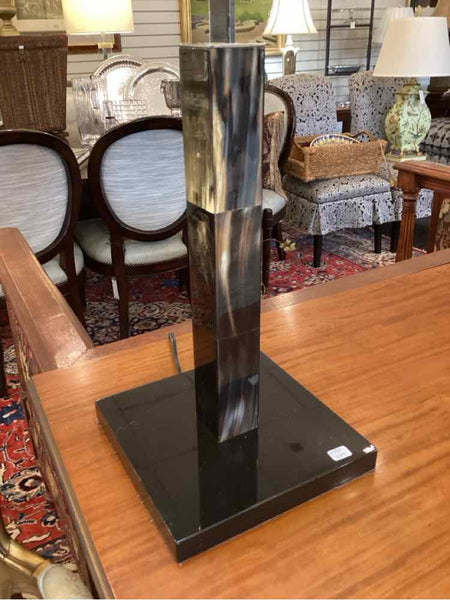Pair Of Lucite And Horn Lamps