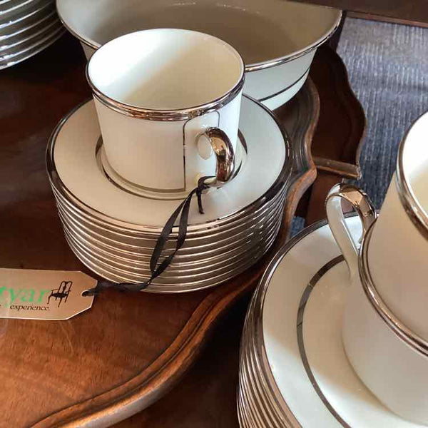 63 Piece Lenox Ivory Frost China