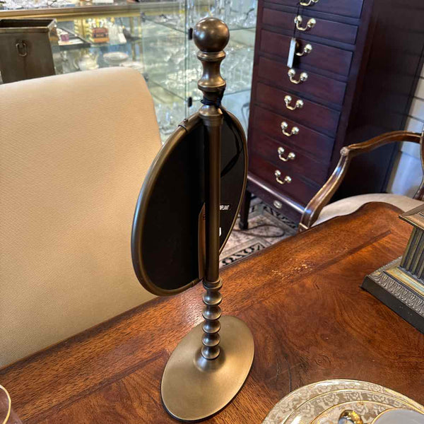 Mirror On Brass Stand