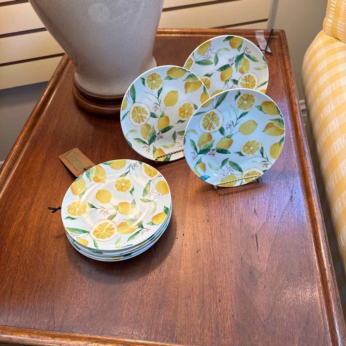 8 Lemon Dessert Plates