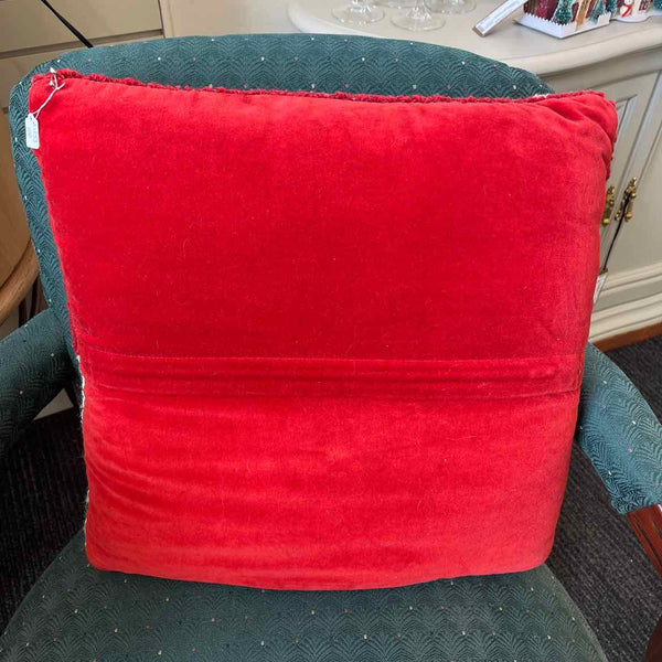 Wool Snowman Pillow