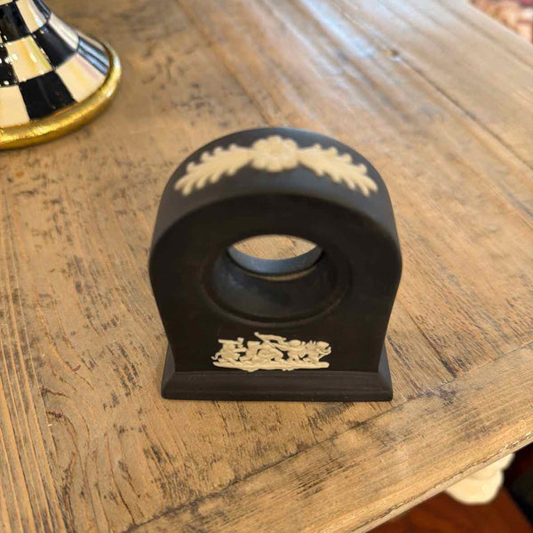 Black Jasperware Clock Base (No Clock)