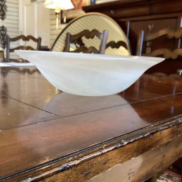 Opaque Alabaster-like Glass Bowl