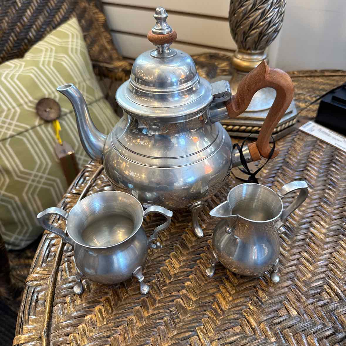 Pewter Tea Pot Set